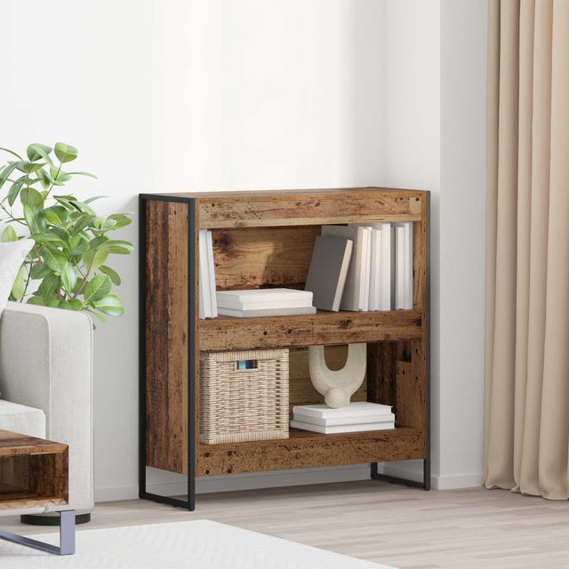 Vidaxl boekenkast 80 x 30 x 86,5 cm bewerkt hout oud hout