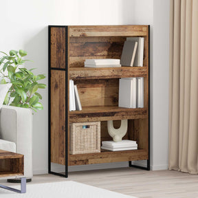 Vidaxl boekenkast 80 x 30 x 121 cm bewerkt hout oud hout