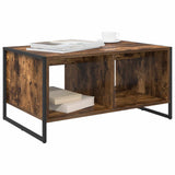 Vidaxl salontafel rook eik 80 x 50 x 40 cm bewerkt hout