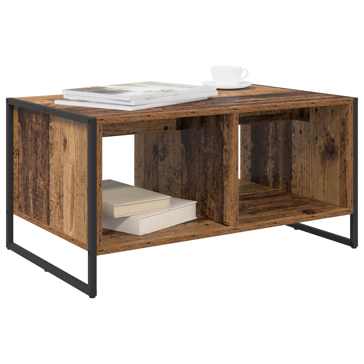 Vidaxl salontafel oud hout 80 x 50 x 40 cm bewerkt hout