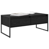 Vidaxl salontafel zwart eiken 100 x 46 x 40 cm bewerkt hout