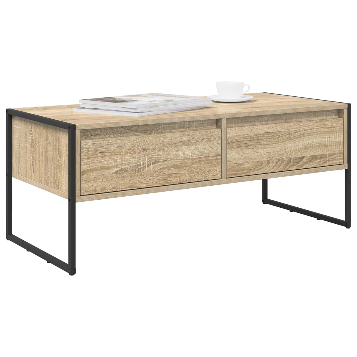 Vidaxl salontafel sonoma 100 x 46 x 40 cm bewerkt hout