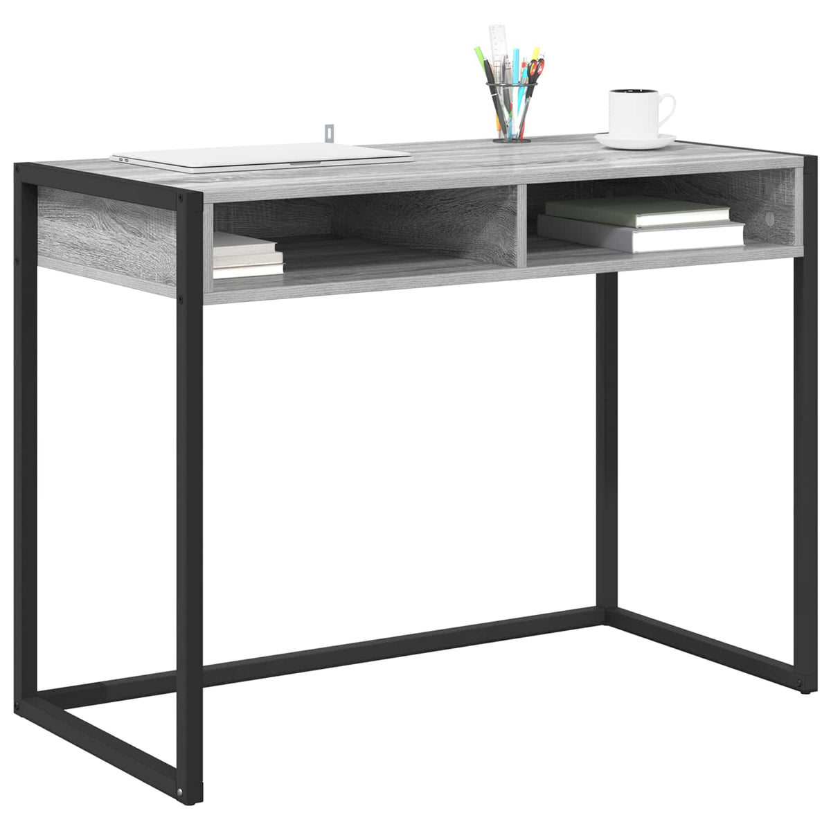Vidaxl bureau grijs sonoma bewerkt hout 100 x 50 x 75 cm