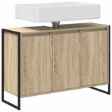 Vidaxl badkamer kast sonoma 90 x 30 x 60 cm bewerkt hout