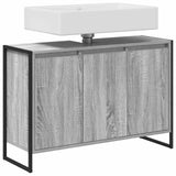 Vidaxl badkamer kast grijs sonoma 90 x 30 x 60 cm bewerkt hout