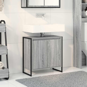 Vidaxl badkamer kast grijs sonoma 60 x 30 x 60 cm bewerkt hout