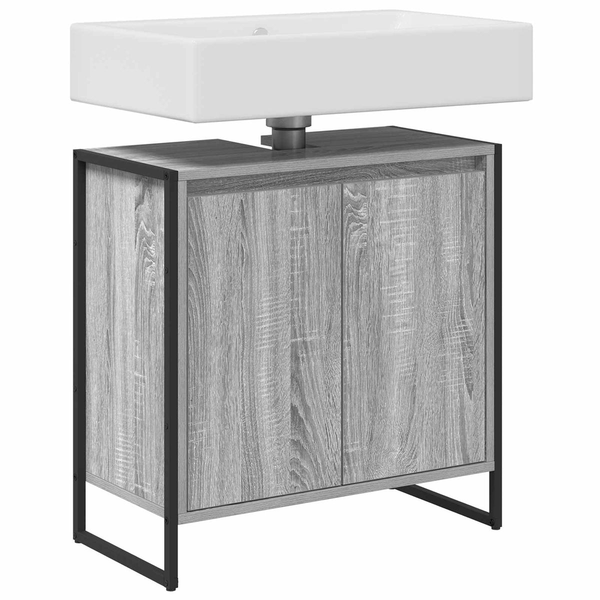 Vidaxl badkamer kast grijs sonoma 60 x 30 x 60 cm bewerkt hout