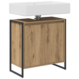 Vidaxl badkamer kast ambachtelijk eiken 60 x 30 x 60 cm bewerkt hout