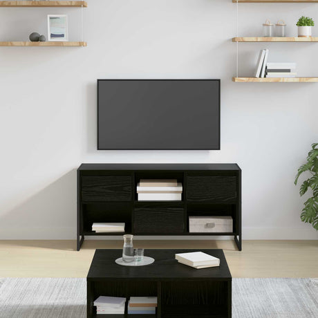 Vidaxl tv-kast 100 x 36 x 49,5 cm zwart eiken bewerkt hout