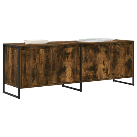 Vidaxl tv-kast 140 x 36 x 49.5 cm rook eik bewerkt hout