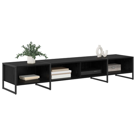 Vidaxl tv-kast 170,5 x 36 x 30,5 cm zwart eiken bewerkt hout