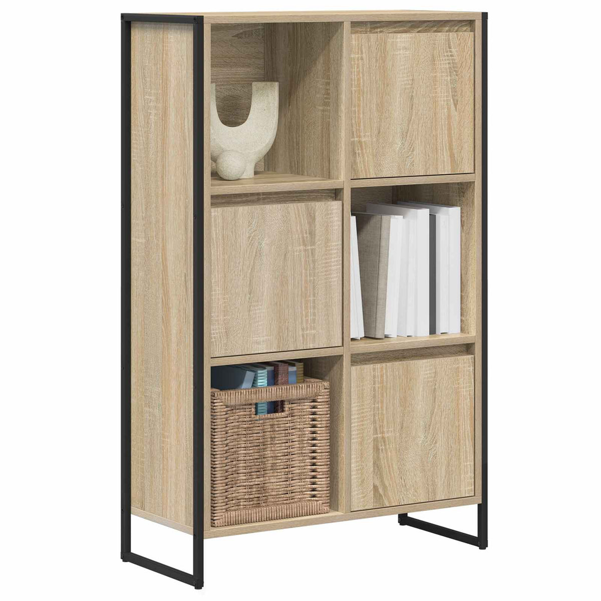 Vidaxl boekenkast 68 x 30 x 108.5 cm bewerkt hout sonoma