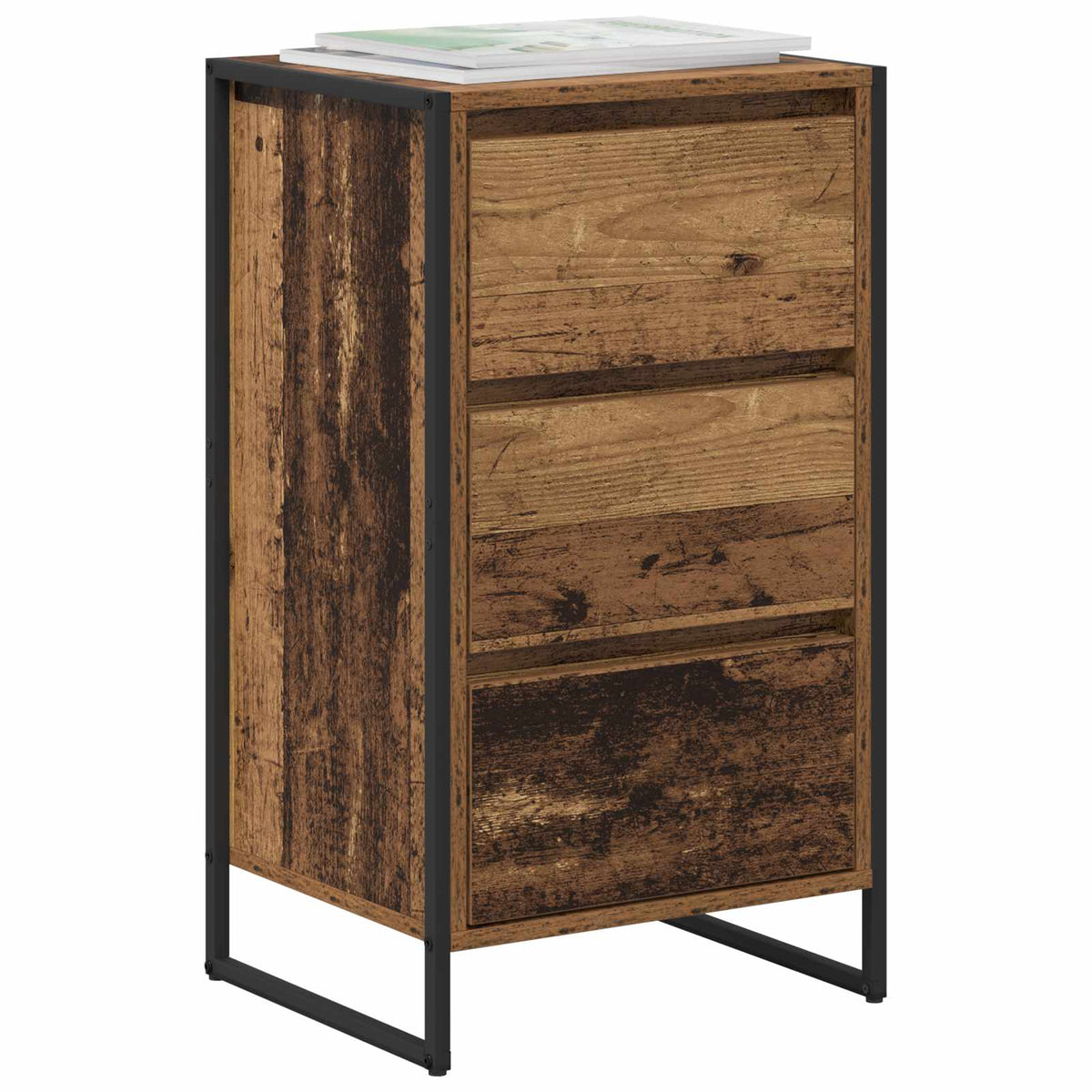 Vidaxl dressoir oud hout 42 x 36 x 75.5 cm bewerkt hout
