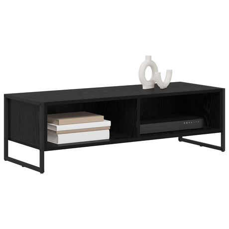 Vidaxl tv-kast 100 x 36.5 x 30.5 cm zwart eiken bewerkt hout