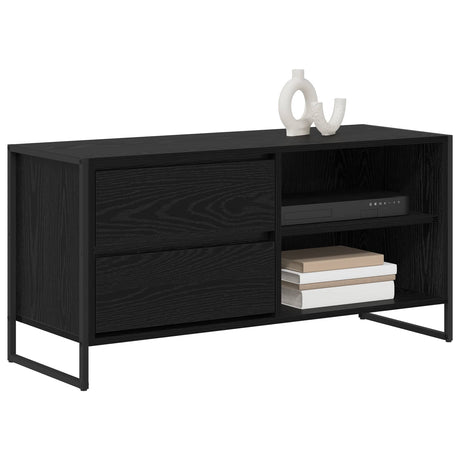 Vidaxl tv-kast 100 x 36 x 49,5 cm zwart eiken bewerkt hout