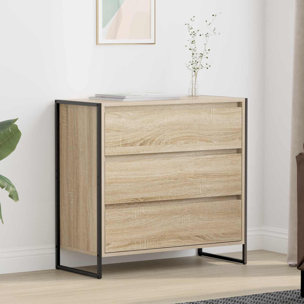 Vidaxl dressoir sonoma 79 x 36 x 75.5 cm bewerkt hout