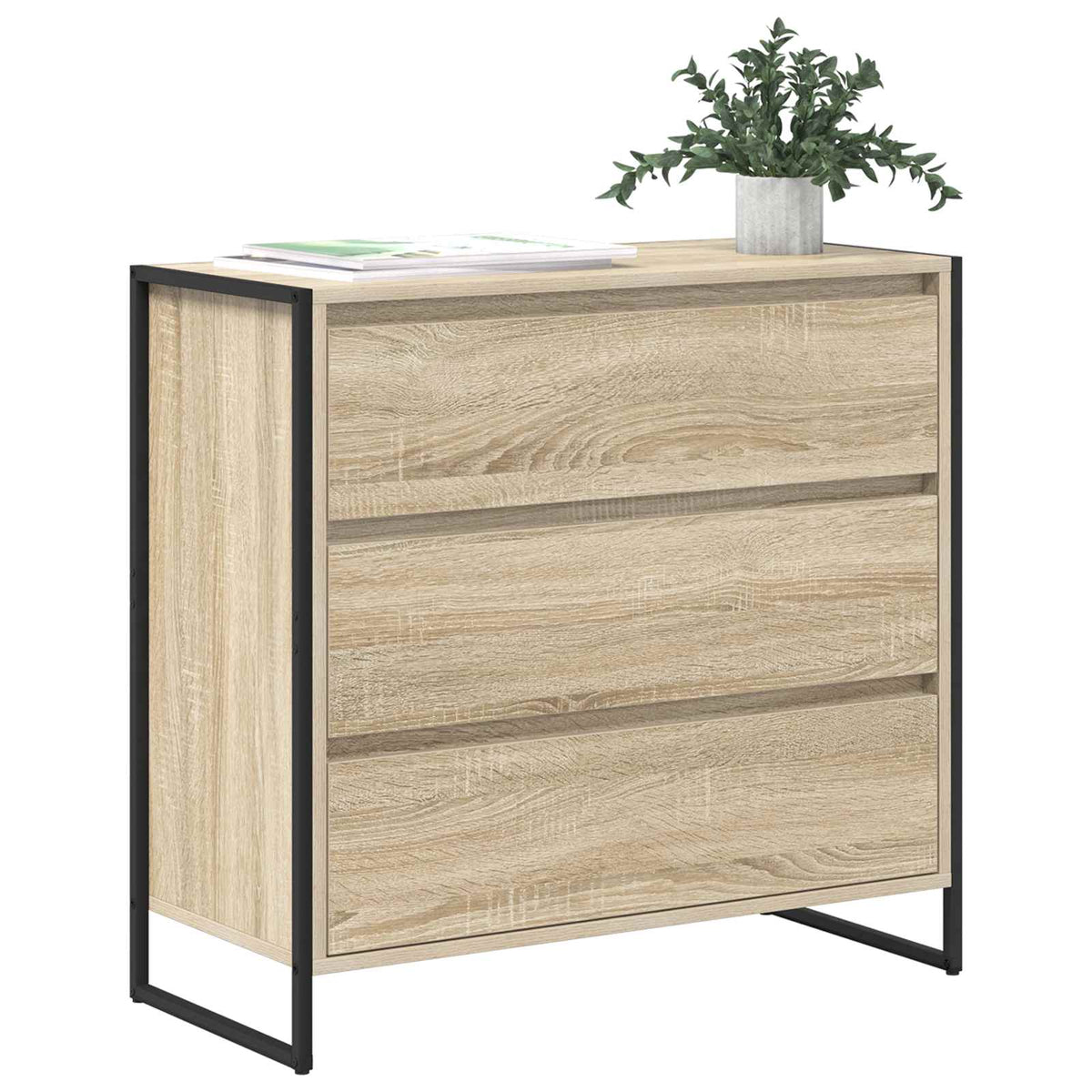 Vidaxl dressoir sonoma 79 x 36 x 75.5 cm bewerkt hout