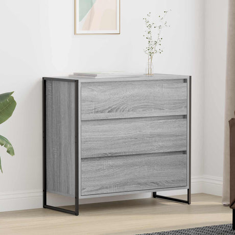 Vidaxl dressoir grijs sonoma 79 x 36 x 75.5 cm bewerkt hout
