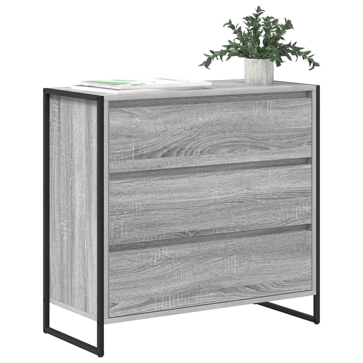 Vidaxl dressoir grijs sonoma 79 x 36 x 75.5 cm bewerkt hout
