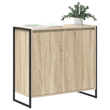 Vidaxl bijzetkast sonoma 79 x 36 x 75 cm bewerkt hout
