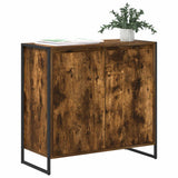 Vidaxl bijzetkast rook eik 79 x 36 x 75 cm bewerkt hout