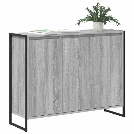 Vidaxl bijzetkast grijs sonoma 96,5 x 30 x 75 cm bewerkt hout