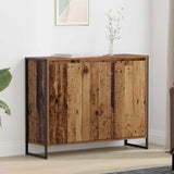 Vidaxl bijzetkast oud hout 96,5 x 30 x 75 cm bewerkt hout