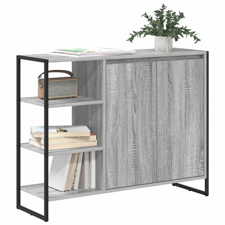 Vidaxl bijzetkast grijs sonoma 96.5 x 30 x 75 cm bewerkt hout