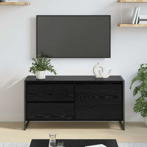 Vidaxl tv-kast 100 x 36 x 49.5 cm zwart eiken bewerkt hout