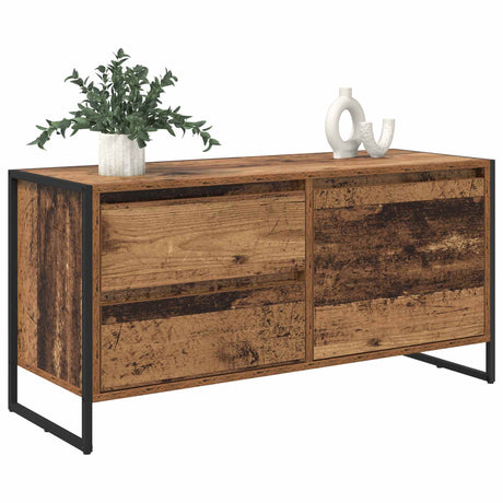Vidaxl tv-kast 100 x 36 x 49.5 cm oud hout bewerkt hout