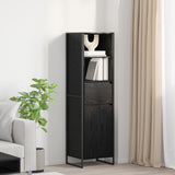 Vidaxl boekenkast zwart eiken 43 x 36 x 150.5 cm bewerkt hout