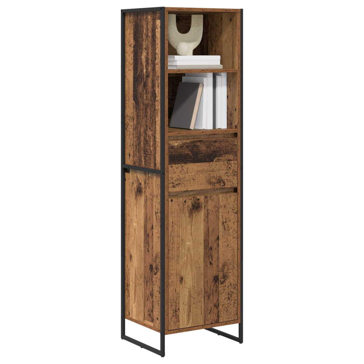 Vidaxl boekenkast oud hout 43 x 36 x 150.5 cm bewerkt hout