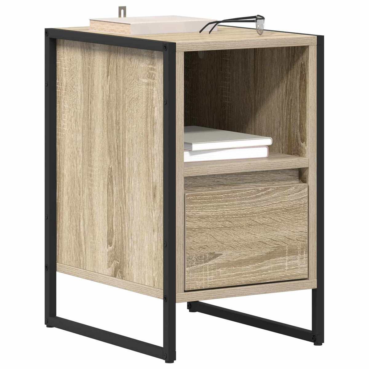 Vidaxl nachtkastje sonoma eiken 39,5 x 30 x 50 cm bewerkt hout