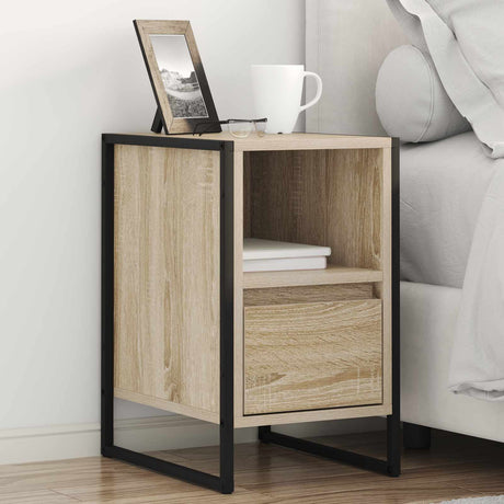 Vidaxl nachtkastje 2 st sonoma 39,5 x 30 x 50 cm bewerkt hout