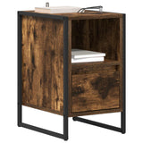 Vidaxl nachtkastje 2 st rook eik 39,5 x 30 x 50 cm bewerkt hout