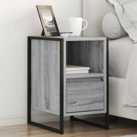 Vidaxl nachtkastje 2 st grijs sonoma 39,5 x 30 x 50 cm bewerkt hout