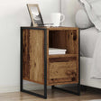 Vidaxl nachtkastje oud hout 39,5 x 30 x 50 cm bewerkt hout