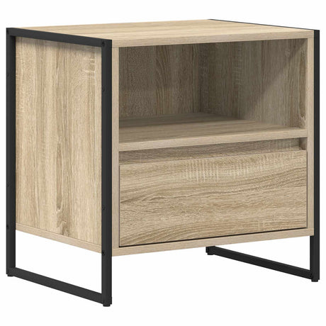 Vidaxl nachtkastje sonoma eiken 50 x 39,5 x 50 cm bewerkt hout
