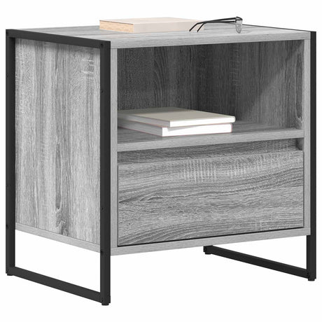 Vidaxl nachtkastje grijs sonoma 50 x 39,5 x 50 cm bewerkt hout