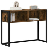 Vidaxl bijzettafel rook eik 100 x 36 x 75 cm bewerkt hout