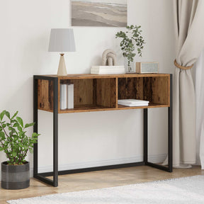 Vidaxl bijzettafel oud hout 100 x 36 x 75 cm bewerkt hout