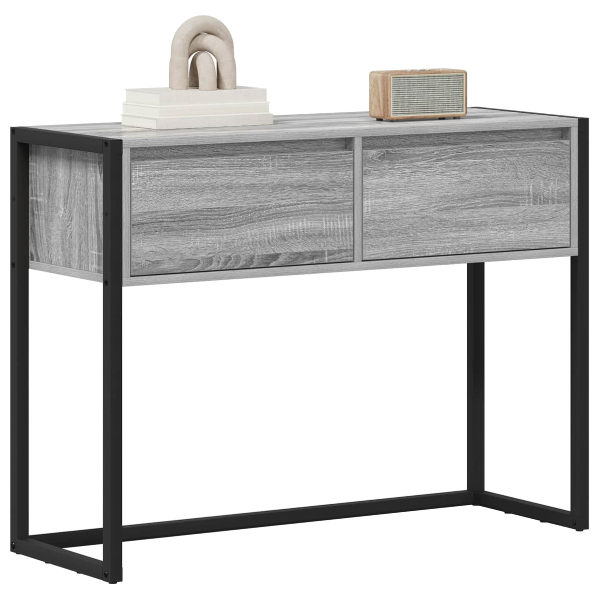 Vidaxl bijzettafel grijs sonoma 100 x 36 x 75 cm bewerkt hout
