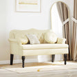 Vidaxl chesterfield bank crème 120,5 x 65 x 75 cm nep leer