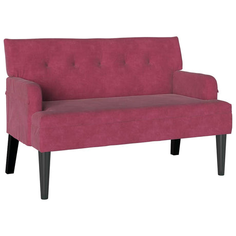 Vidaxl chesterfield bank wijnrood 112 x 65,5 x 75 cm fluweel