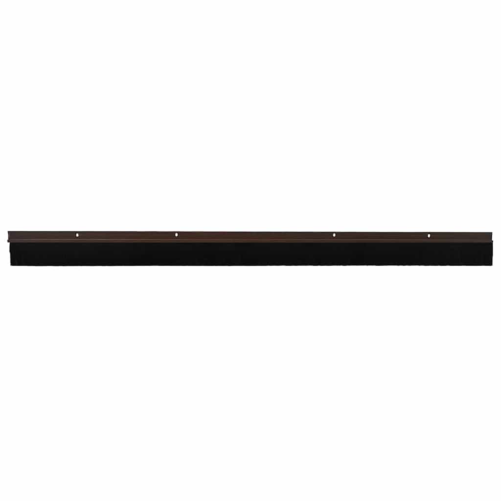 Vidaxl schroefbare deurborstelafsluitingen 12 st bruin 100 cm