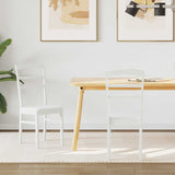 Vidaxl eetkamerstoel 2 st massief rubberhout wit 36 x 45,5 x 93,5 cm