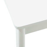Vidaxl eetkamerstoel 2 st massief rubberhout wit en wit