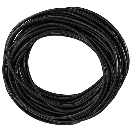Vidaxl leren koord 1 zwart ø3 mm x 10 m leer