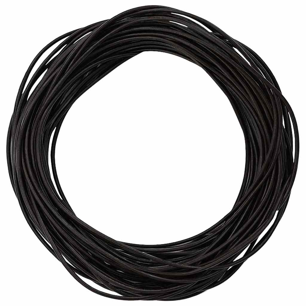 Vidaxl leren koord 1 donkerbruin ø1 mm x 5 m leer