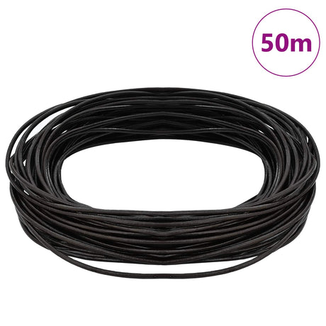 Vidaxl leren koord 1 donkerbruin ø1 mm x 50 m leer